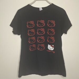 Women's Size L Hello Kitty T-Shirt in Black